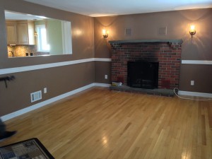 Lovely Living Room With Fireplace